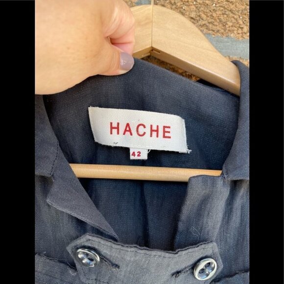 HACHE linen blend cropped jacket 42 - Picture 4 of 7
